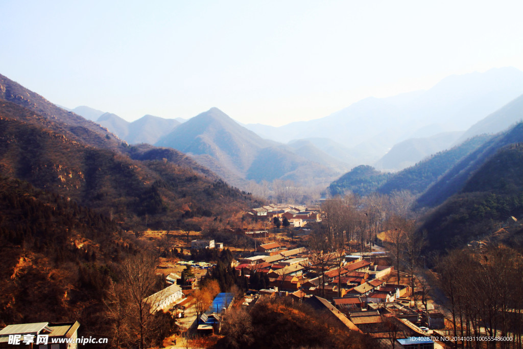 冬天的山景