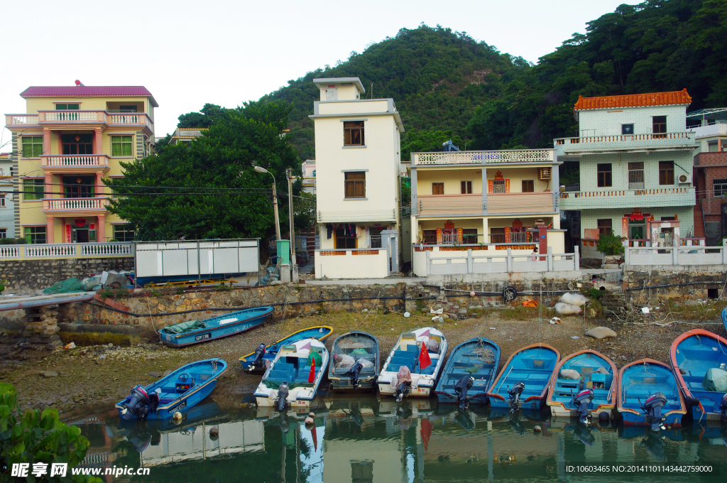 海洋风光 海岸村庄