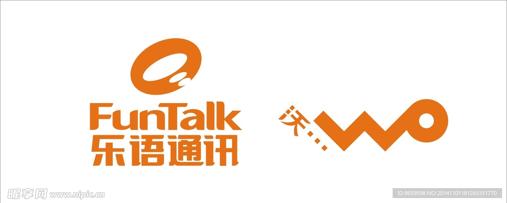 联通沃-乐语标志矢量