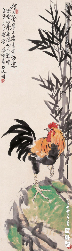 苍竹雄鸡