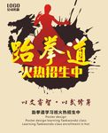 跆拳道招生海报