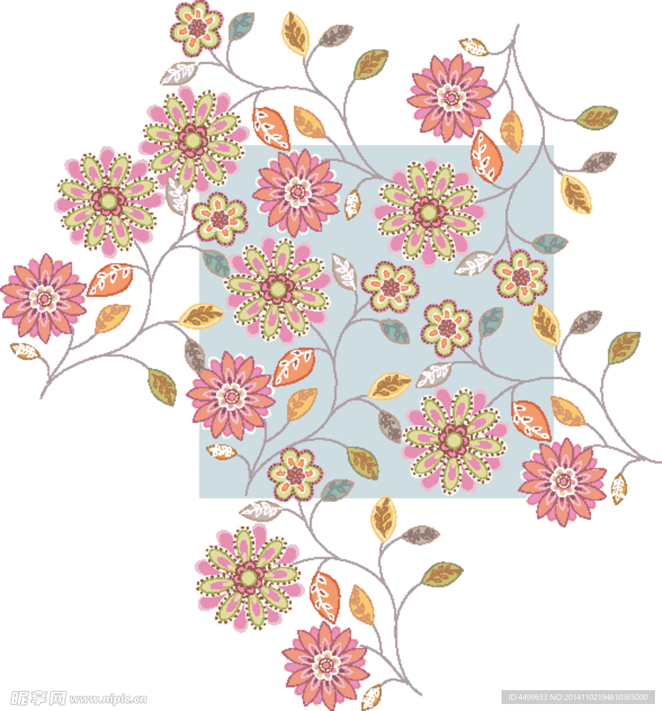 手绘花纹