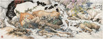幽涧听泉图