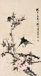桃花小鸟