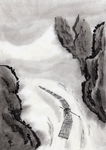 中国水墨画  水墨 中