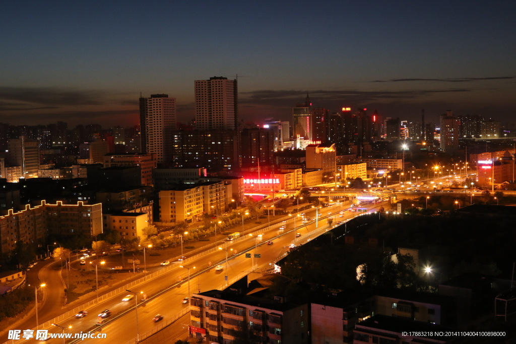 乌鲁木齐市夜景