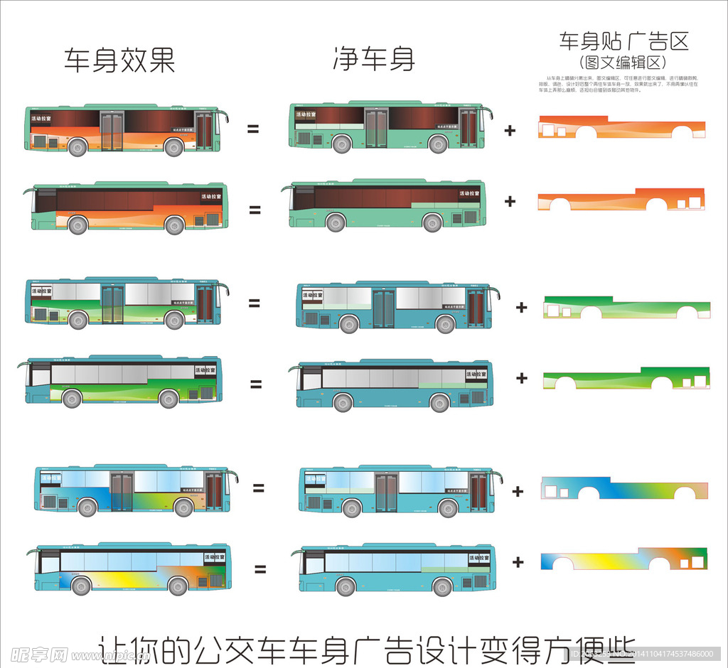 公交车 车身广告 车体