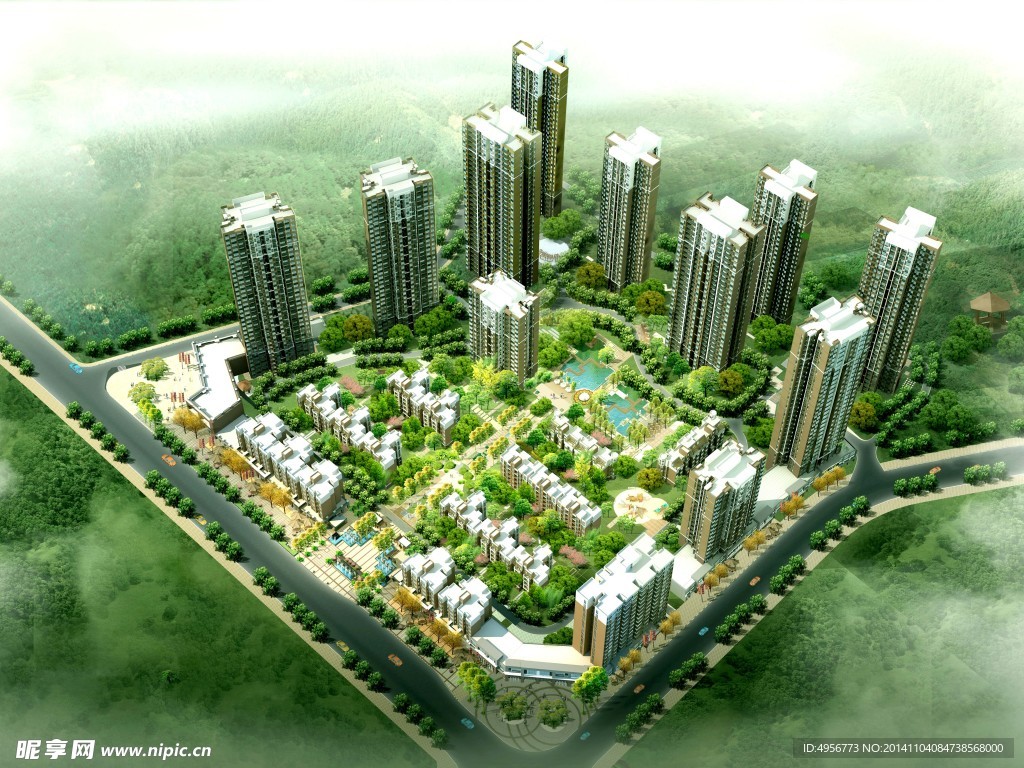 建筑鸟瞰图
