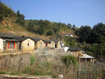 山村小屋风景