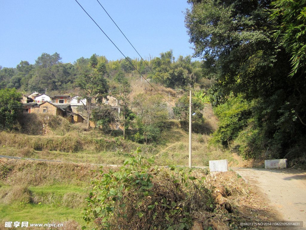 乡间小路山村风景