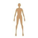 女性人体模特剪影ai失