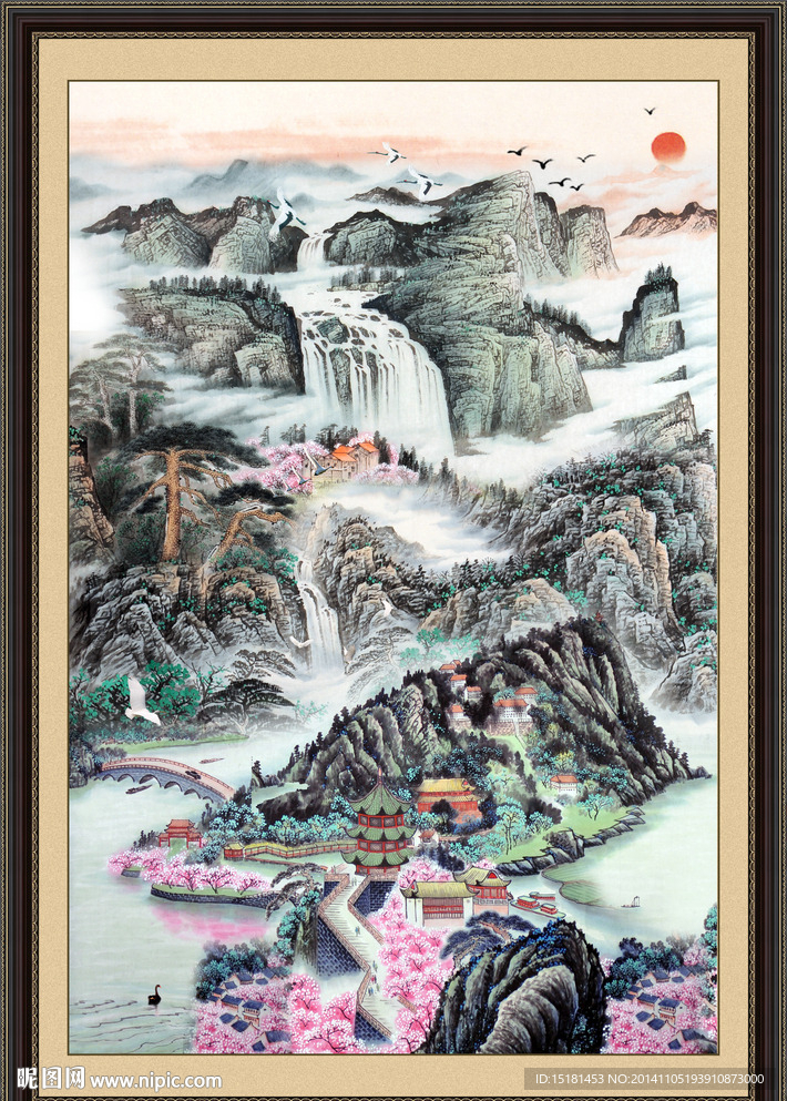 山水国画