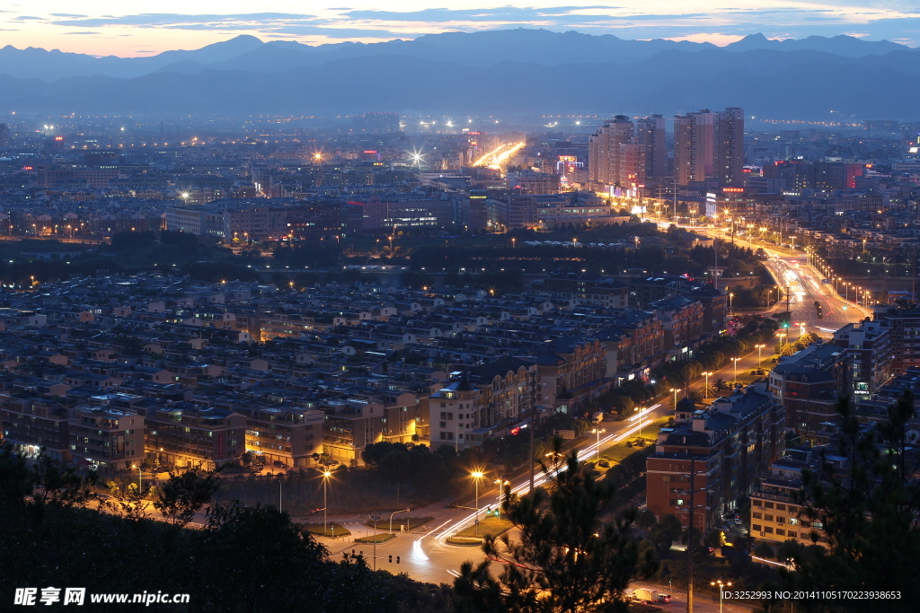 义乌夜景