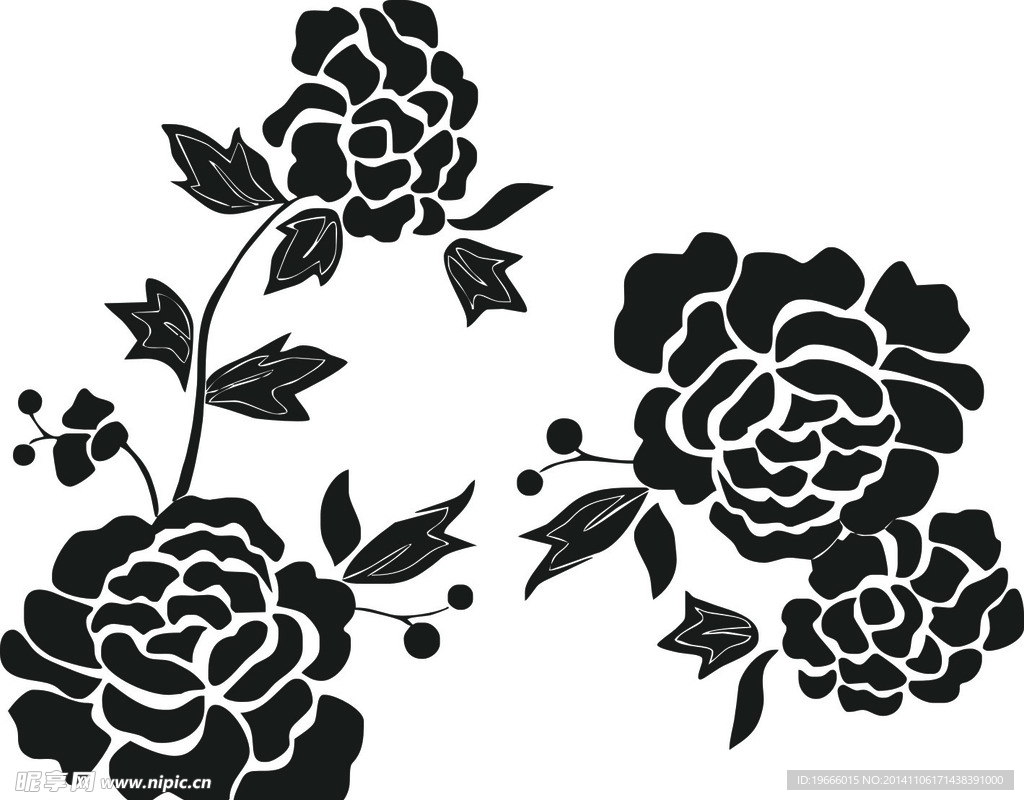 牡丹花简笔画