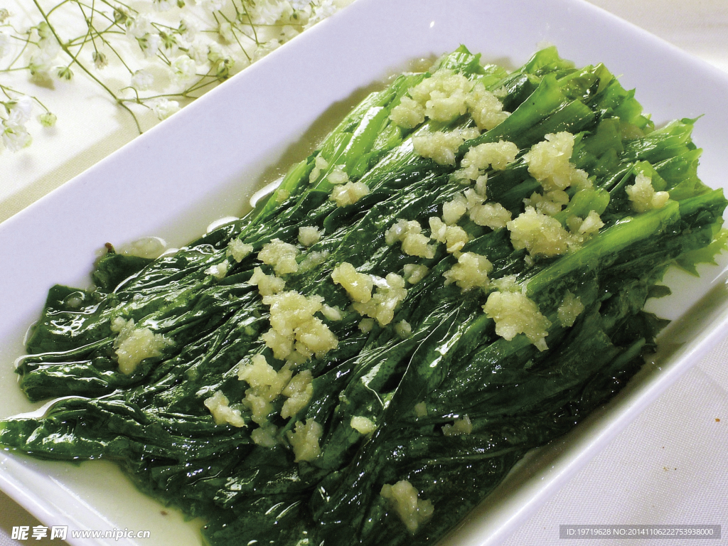 蒜蓉炒菜心