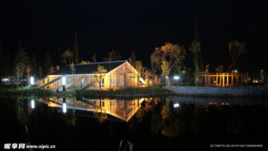 公园夜景