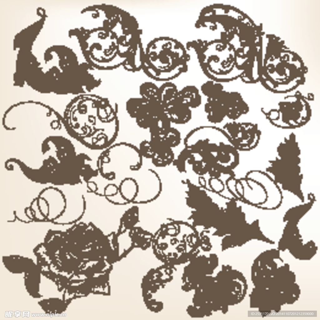 欧式花纹