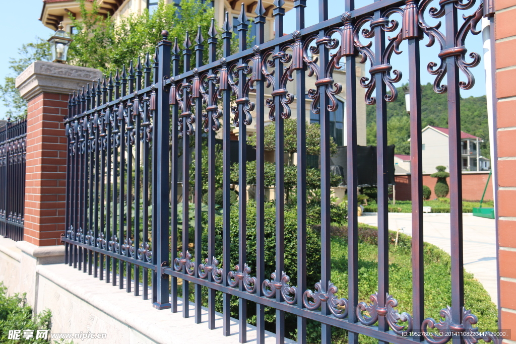 铝门 铁门 大门 纹路 