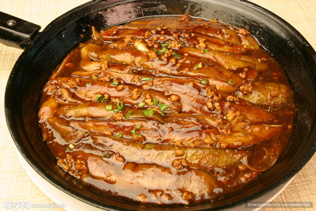 平锅酱烧茄子