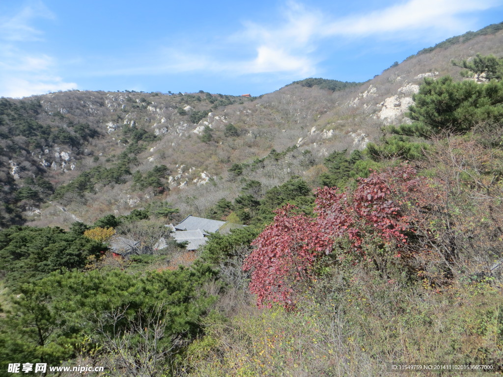 峻极峰与白鹤观