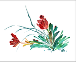 花朵水墨画