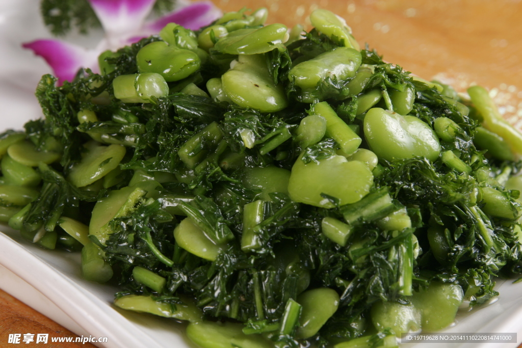 青咸菜炒豆瓣