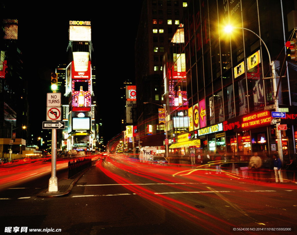 都市 夜景 时代广场