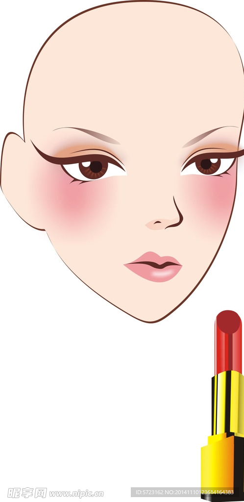美女唇膏