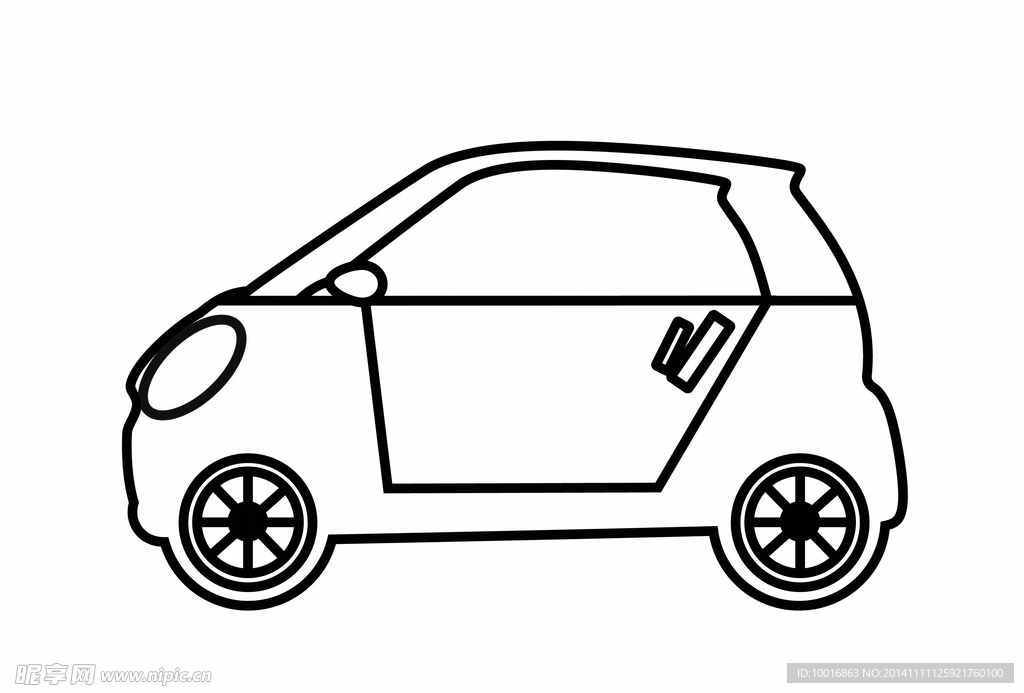 smart车轮廓