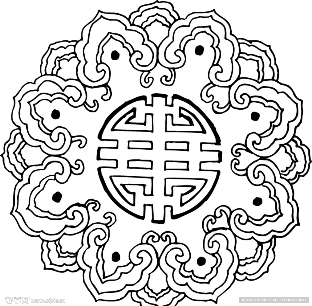 传统图案 中国结 古典