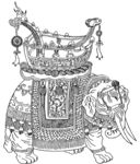 大象印度大象 大象线