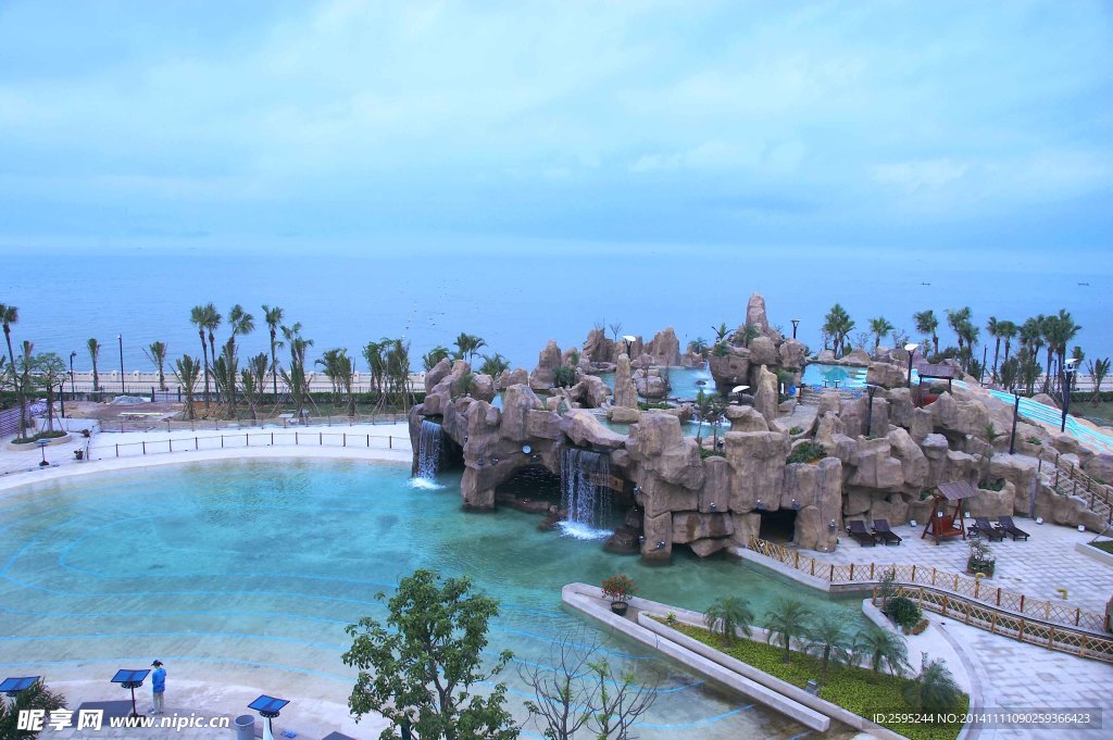 珠海海洋游泳场风光