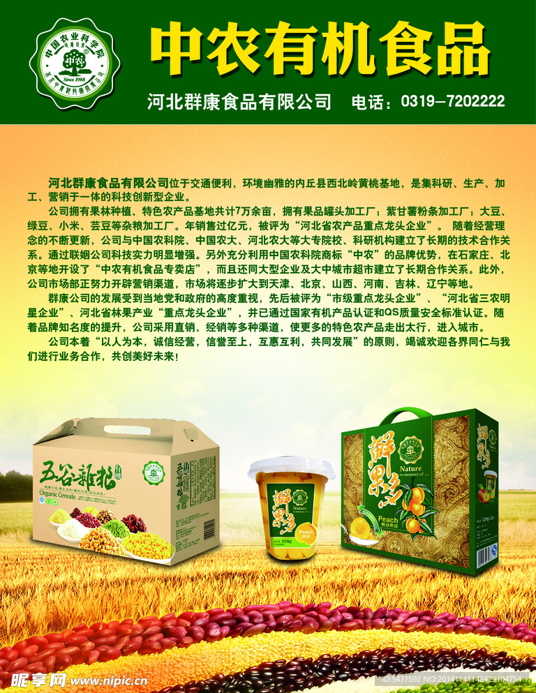 杂粮展板