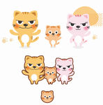 可爱卡通小猫