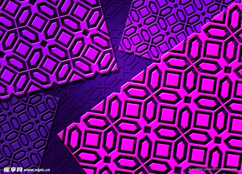 紫色镂空图