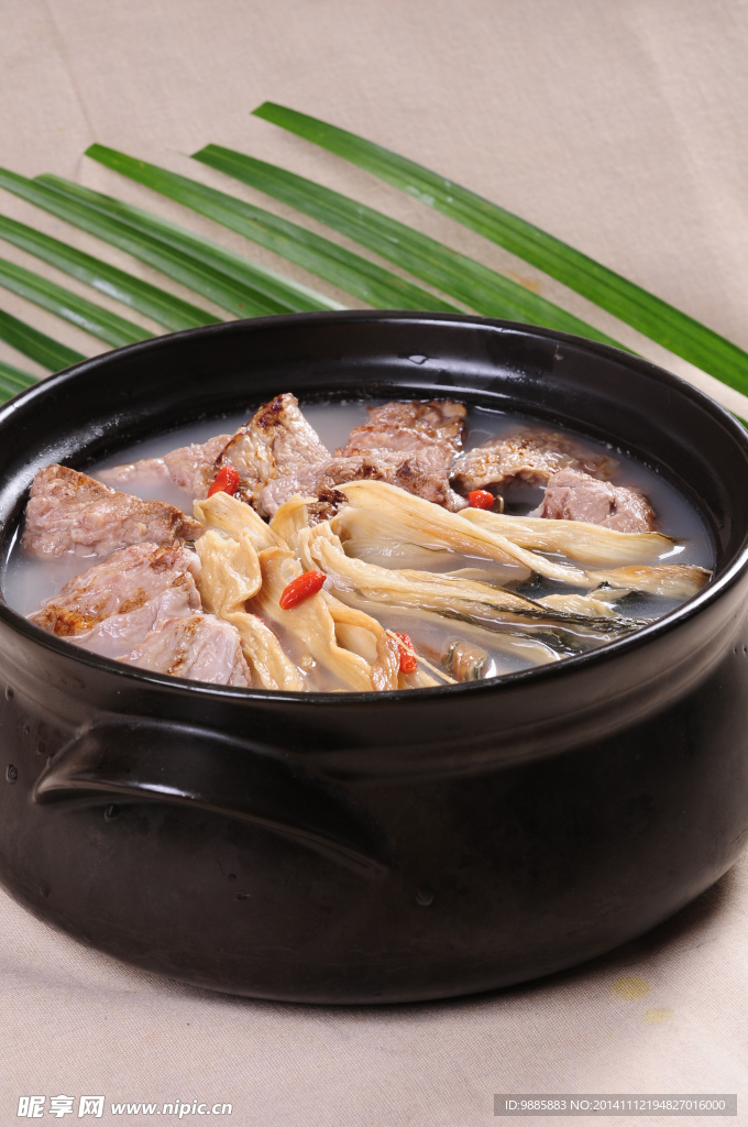 菜干煲猪肺