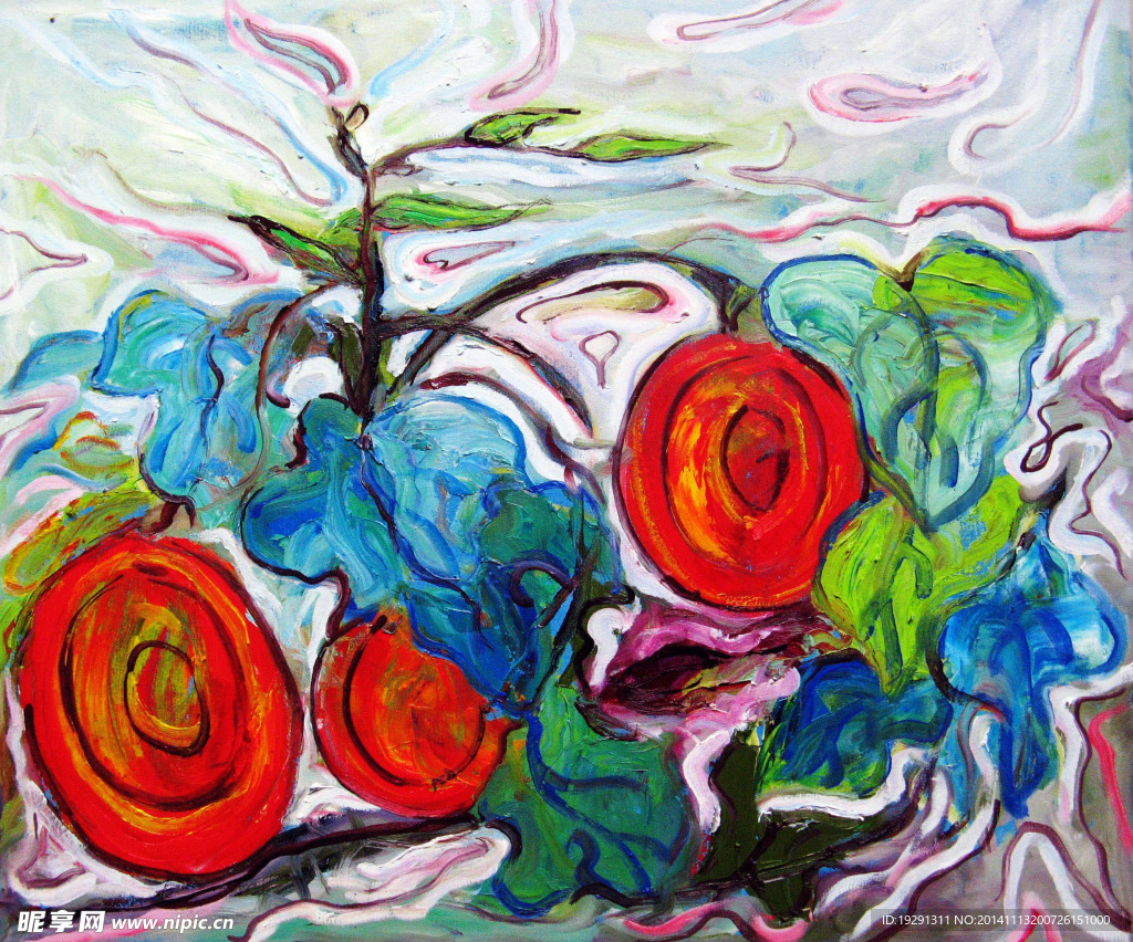 花卉油画