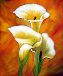 牵牛花油画