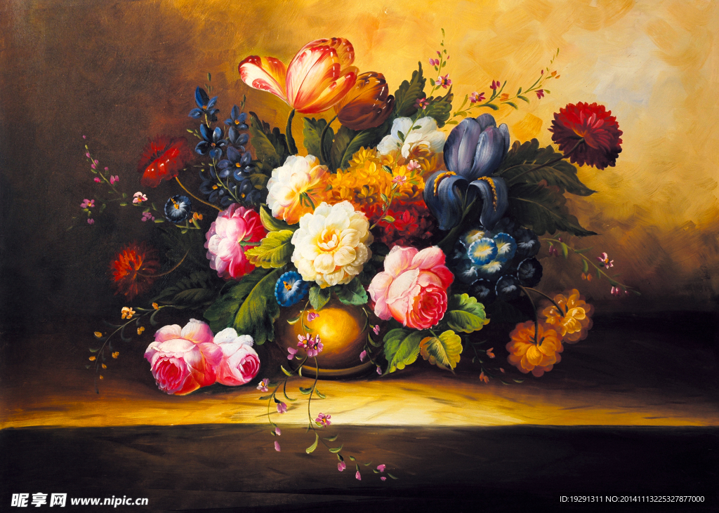 花卉油画