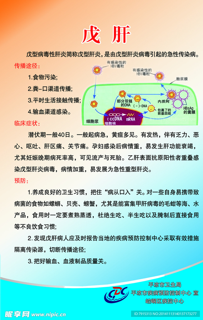 疾控中心展板