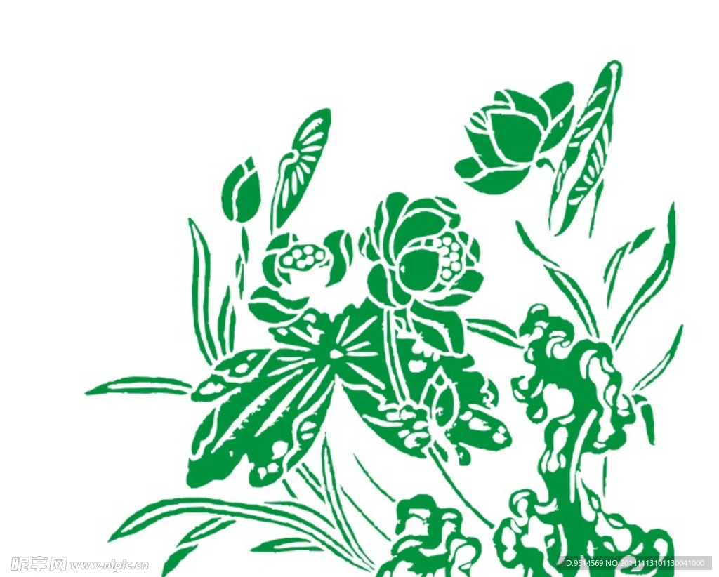 荷花素材