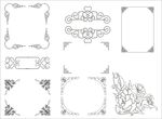 角花矢量图