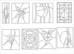 角花矢量图