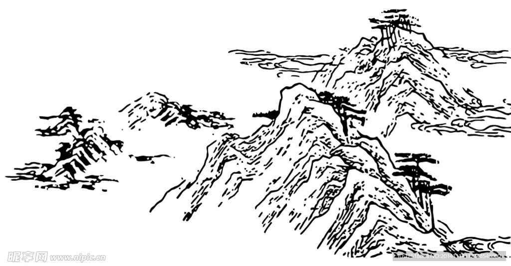 群山山峰