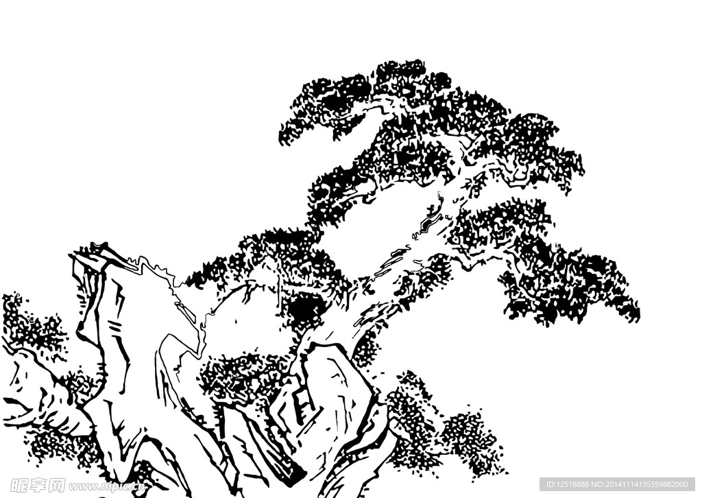 古树怪石