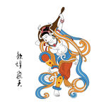 敦煌飞天矢量图