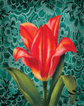 红花油画