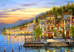 房屋风景油画