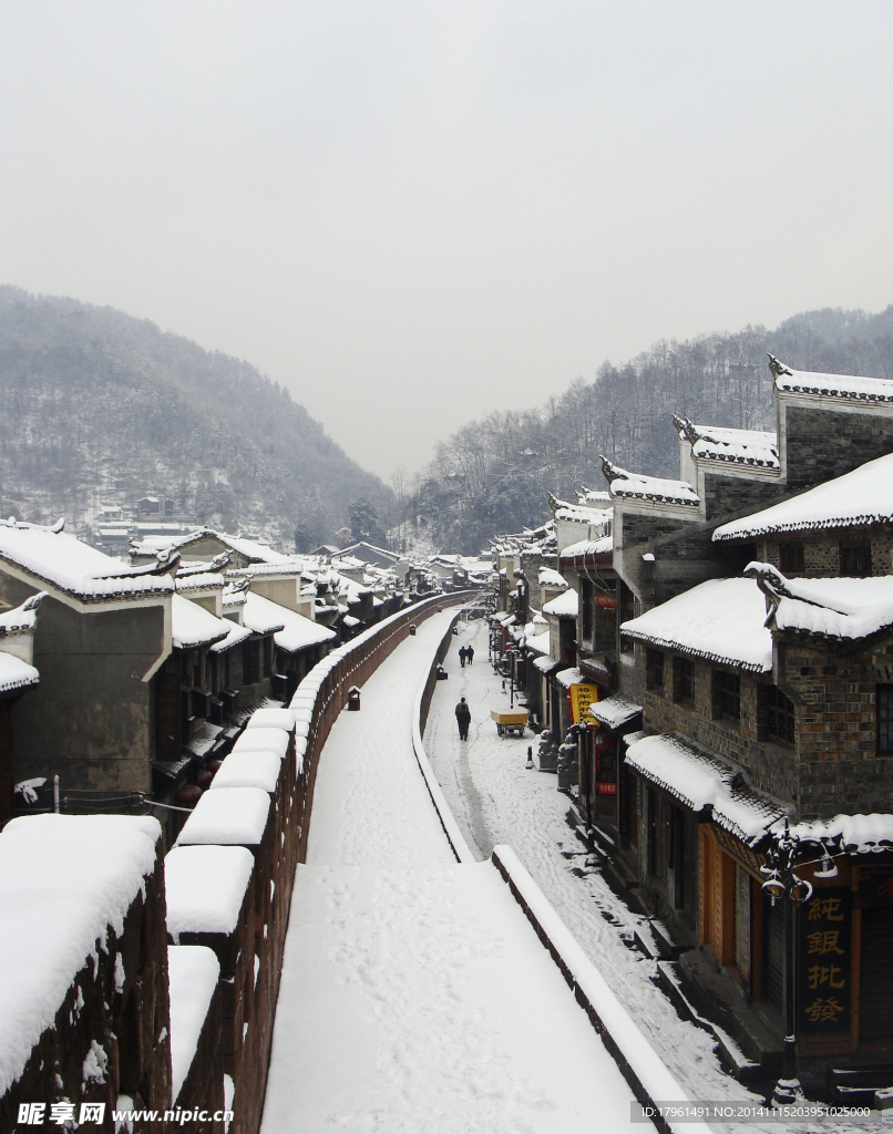 江南雪景