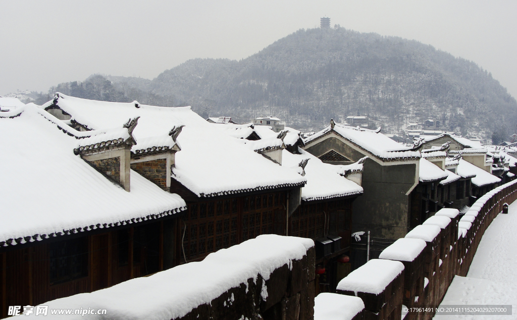 江南雪景